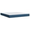 vidaXL Posteľn&yacute; r&aacute;m boxspring s matracom modr&yacute; 180x200 cm l&aacute;tka