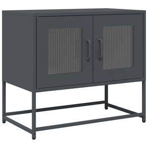 vidaXL TV skrinka antracit 68x39x60,5 cm Oceľ valcovan&aacute; za studena