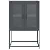 vidaXL Highboard Antracit 68x39x107 cm Oceľ