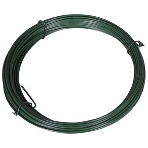 vidaXL Viazac&iacute; dr&ocirc;t na oplotenie 25 m, 1,4/2 mm, oceľov&yacute;, zelen&yacute;