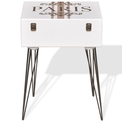 vidaXL Nočné stolíky 2 ks biele 40x30x57 cm