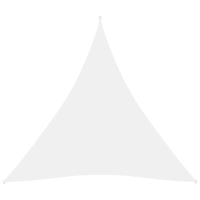 vidaXL Tieniaca plachta, oxford, trojuholníková 3x3x3 m, biela