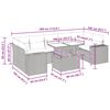 vidaXL 8-dielna záhradná súprava pohoviek s vankúšmi polyratan akácia