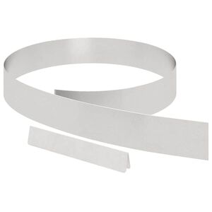 vidaXL Obrubn&iacute;k tr&aacute;vnika Strieborn&aacute; 450 x 0,05 x 10 cm Nerezov&aacute; oceľ