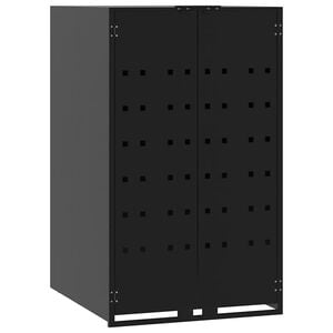 vidaXL &Uacute;ložisko na 1 k&ocirc;&scaron; na kolieskach čierne 69x79x117 cm oceľ