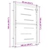 vidaXL Záhradná brána 100x145 cm nehrdzavejúca oceľ
