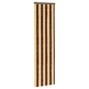 vidaXL Z&aacute;ves proti hmyzu z chenille Hned&aacute; a b&eacute;žov&aacute; 56 x 200 cm 100% PP