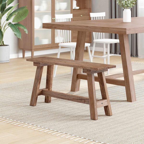 vidaXL lavička Pr&iacute;rodn&aacute; 92 x 23,5 x 45,5 cm Mahag&oacute;nov&yacute; mas&iacute;v