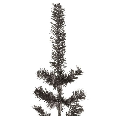 vidaXL Úzky umelý vianočný stromček čierny 180 cm