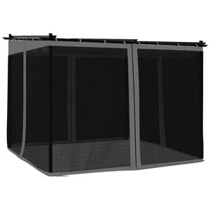 vidaXL Alt&aacute;nok so sieťovinov&yacute;mi stenami antracit 3x3 m oceľ