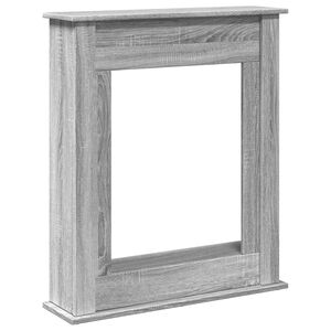vidaXL Obloženie krbu siv&aacute; sonoma 75x20x87,5 cm kompozitn&eacute; drevo