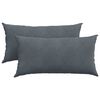 vidaXL Vank&uacute;&scaron;e na pohovku 2 pcs Tmavo &scaron;ed&aacute; 80 x 40 cm