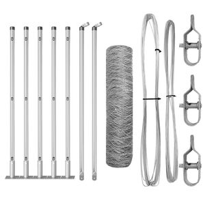 vidaXL Stĺp na plot. Strieborn&aacute;