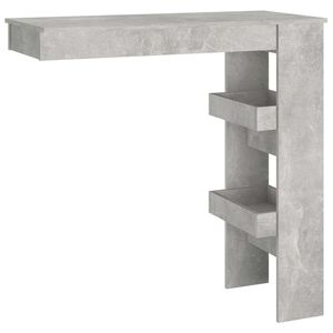 vidaXL N&aacute;stenn&yacute; barov&yacute; st&ocirc;l bet&oacute;nov&yacute; 102x45x103,5cm spracovan&eacute; drevo