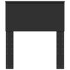 vidaXL Zadné čelo s čelnou doskou Čierny dub 75 cm Kompozitné drevo