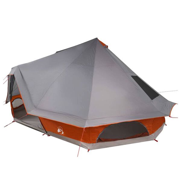 vidaXL Rodinn&yacute; tipi stan Tipi &Scaron;ed&aacute; a oranžov&aacute; 680 x 430 x 270 cm