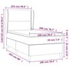 vidaXL Boxspring posteľ s matracom tmavohned&aacute; 100x200 cm l&aacute;tka