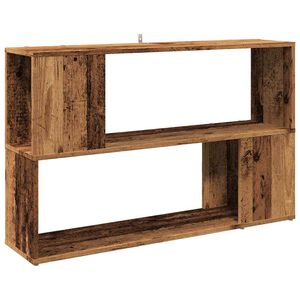 VidaXL knižnica Old Wood 100x24x63 cm Engineered Wood