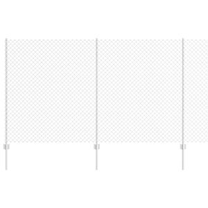 vidaXL Plot s podperou Strieborn&aacute;