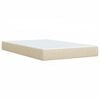 vidaXL Boxspring posteľ s matracom kr&eacute;mov&yacute; 120x200 cm l&aacute;tka