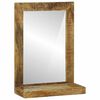 vidaXL K&uacute;peľňov&eacute; zrkadlo Hned&aacute; 50 x 22 x 70 cm Mas&iacute;vne mango drevo