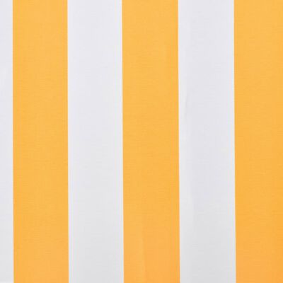 vidaXL Plachta na markízu, slnečnicovo žltá a biela 3x2,5 m (bez rámu)
