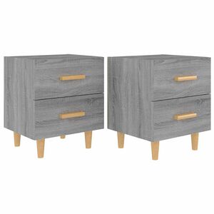 vidaXL Nočn&eacute; stol&iacute;ky 2 ks siv&yacute; dub sonoma 40x35x47,5 cm
