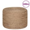 vidaXL Jutov&eacute; lano 100 m dlh&eacute; 4 mm hrub&eacute;