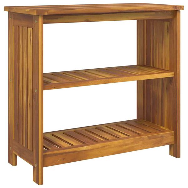 vidaXL Záhradná skrinka Hnedá 75 x 35 x 70cm Pevné akáciové drevo