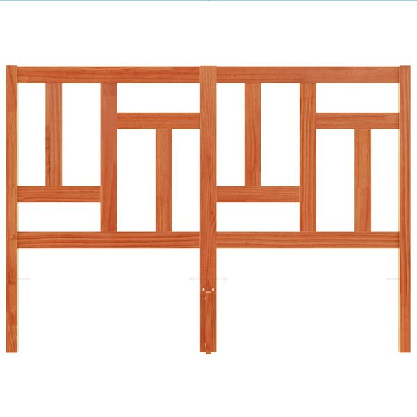 vidaXL Čelo postele voskové hnedé 135 cm masívna borovica