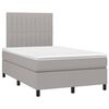vidaXL Boxspring posteľ s matracom bledosiv&aacute; 120x200 cm l&aacute;tka