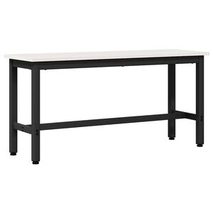 vidaXL Jed&aacute;lensk&aacute; lavička Biela 100 x 32,5 x 49 cm