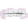 vidaXL Z&aacute;hradn&aacute; s&uacute;prava gaučov 4 pcs Pr&iacute;rodn&aacute; Pevn&eacute; ak&aacute;ciov&eacute; drevo