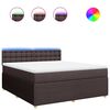 vidaXL Boxspring posteľ s matracom tmavohned&aacute; 180x200 cm l&aacute;tka