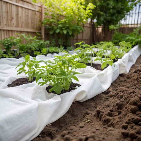 vidaXL Geotextiln&aacute; membr&aacute;na biela 1 x 150 m polyesterov&eacute; vl&aacute;kno