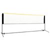 vidaXL Nastaviteľn&aacute; bedmintonov&aacute; sieť 400x103x94-158 cm kov