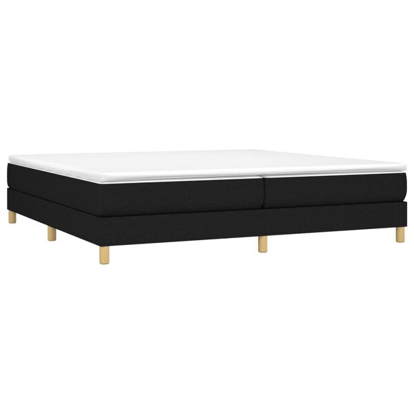 vidaXL Boxspring posteľ s matracom čierna 200x200 cm l&aacute;tka