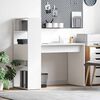 vidaXL Stôl s poličkou Biela 113 x 54 x 120 cm Kompozitné drevo