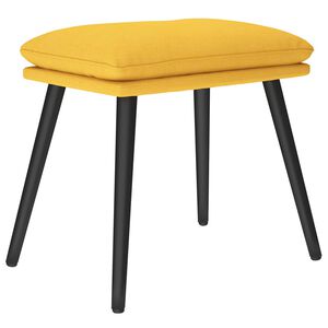 vidaXL Podnožka horčicov&aacute; žlt&aacute; 45x29,5x35 cm l&aacute;tkov&aacute;