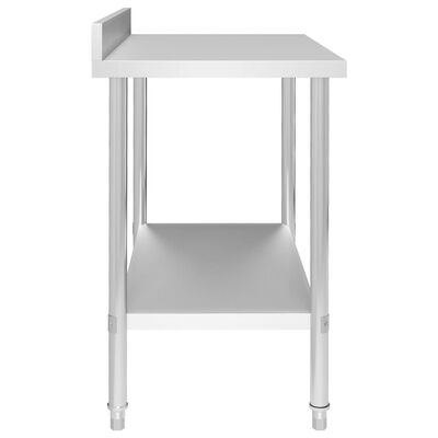 vidaXL Kuchynský pracovný stôl, prístenný 100x60x93 cm, oceľ