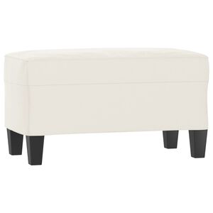 vidaXL Lavica b&eacute;žov&aacute; 70x35x41 cm l&aacute;tka z mikrovl&aacute;kna