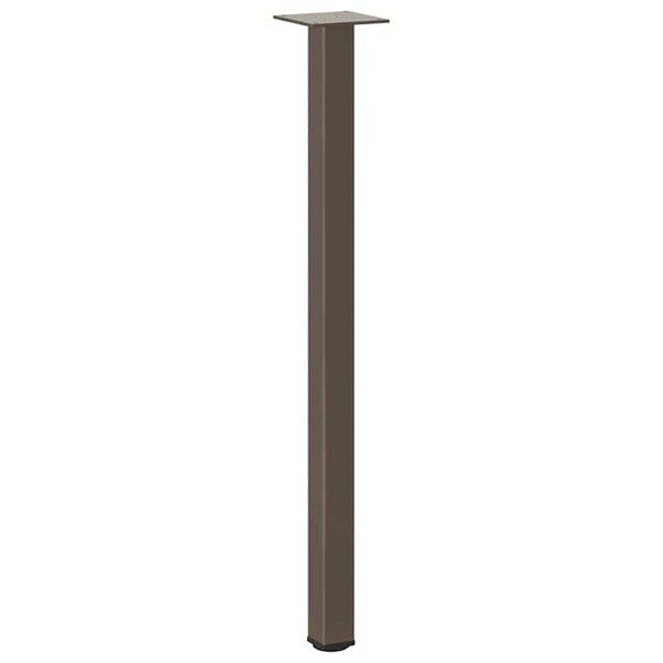 vidaXL Nohy konzolov&eacute;ho stol&iacute;ka 4 ks, pr&iacute;rodn&aacute; oceľ, 72-74 cm, oceľ