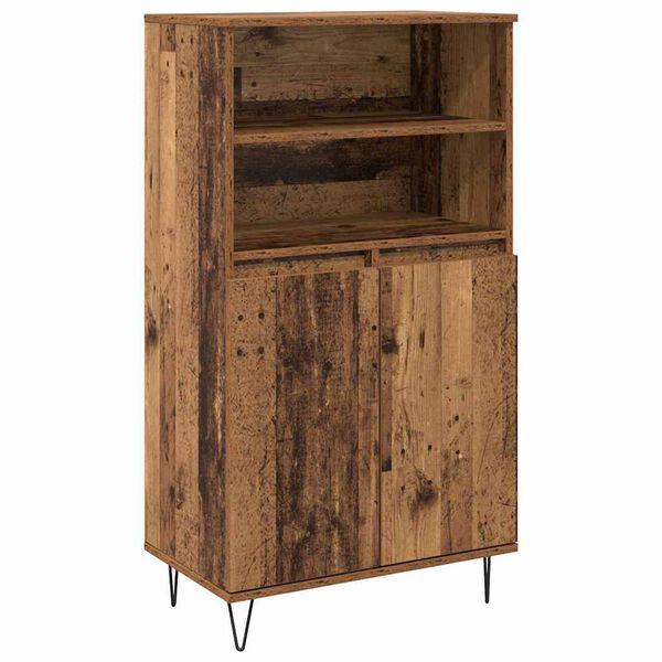vidaXL Highboard Hned&aacute; 60 x 36 x 110 cm Kompozitn&eacute; drevo