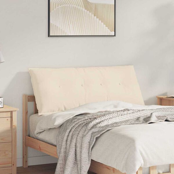 vidaXL Podu&scaron;ka na chrb&aacute;t B&eacute;žov&aacute; 120 x 50 cm Mikrovl&aacute;kno