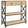 vidaXL Konzolov&yacute; stol&iacute;k dub sonoma 75x28x75 cm kompozitn&eacute; drevo