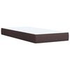 vidaXL Boxspring posteľ s matracom tmavohned&aacute; 90x190 cm l&aacute;tka