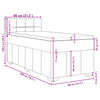vidaXL Posteľn&yacute; r&aacute;m boxsping s matracom bledosiv&yacute; 80x200 cm l&aacute;tka