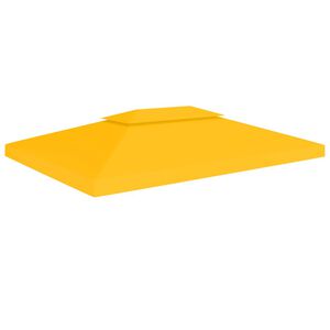 vidaXL Dvojit&aacute; strie&scaron;ka na alt&aacute;nok 310 g/m&sup2;, 4x3 m, žlt&aacute;