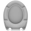 SCH&Uuml;TTE WC sedadlo s pomal&yacute;m zatv&aacute;ran&iacute;m r&yacute;chloup&iacute;nacie duroplast GREY
