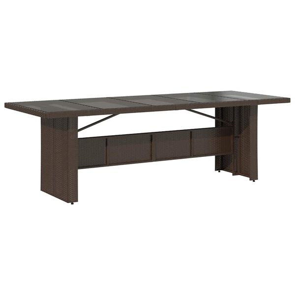 vidaXL 11-dielna z&aacute;hradn&aacute; bistro s&uacute;prava s vank&uacute;&scaron;mi hned&aacute; polyratan